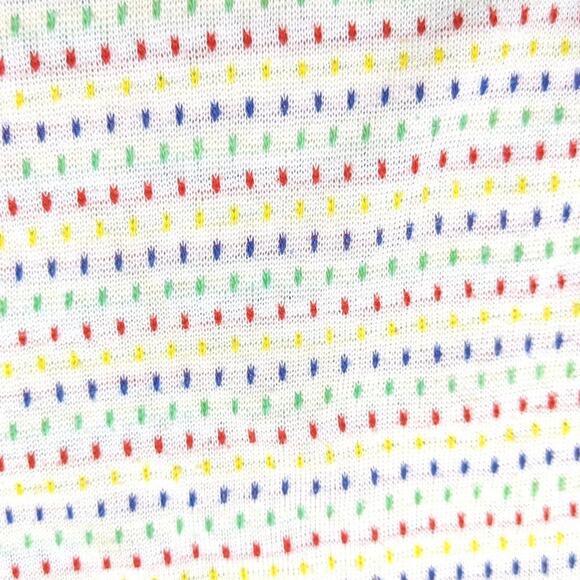 Vintage Handmade Tank Top Unisex Children's Size 18m Ringer Rainbow - Picture 4 of 4